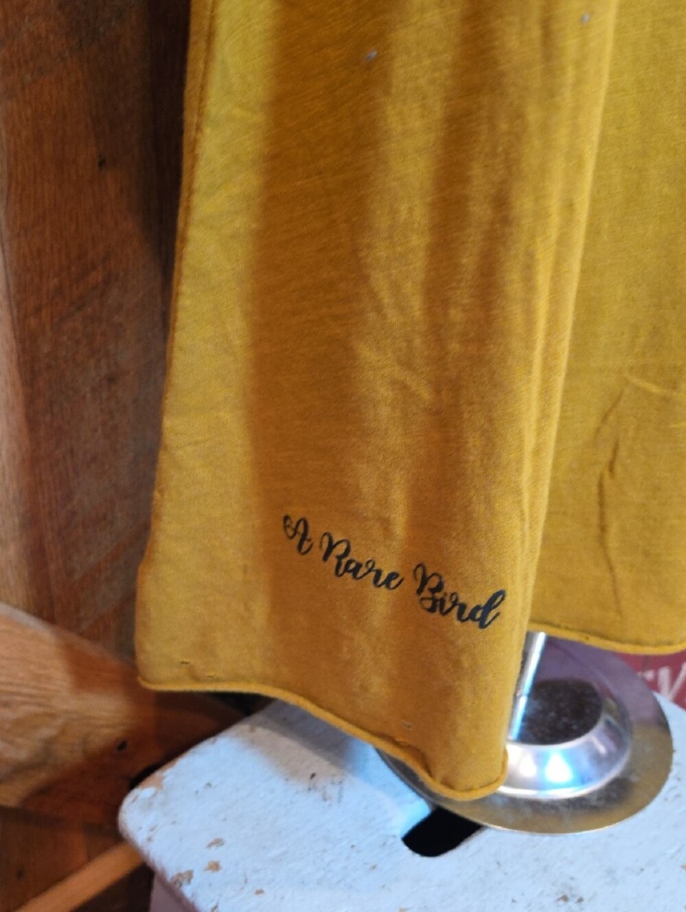 149p Mustard Short Sleeve Graphic Tee - Women - Picture 9 of 10